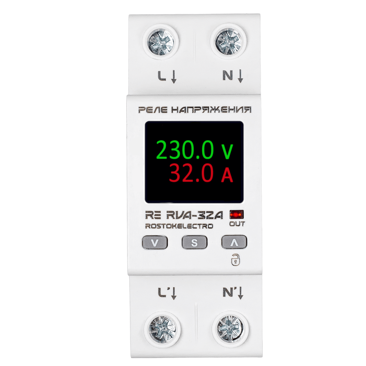 реле напряжения с ТФТ матрицей RE RVA-32A